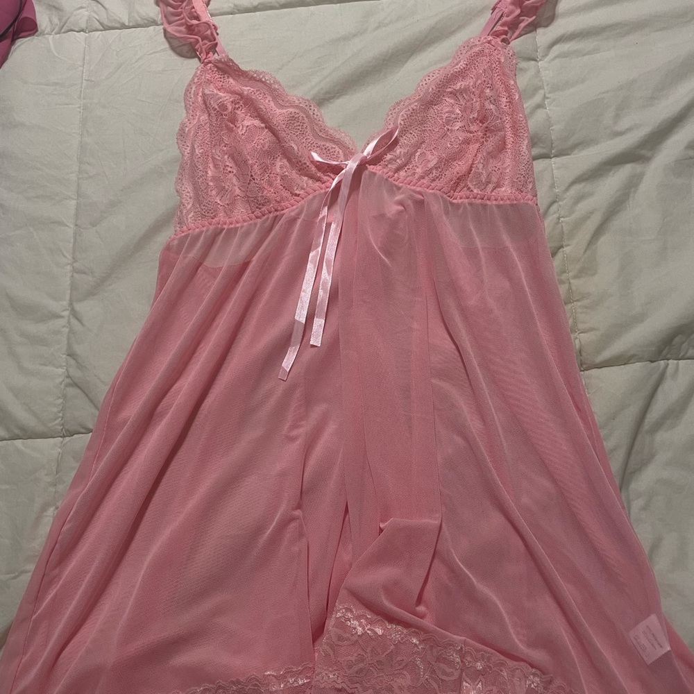 pink babydoll lingerie